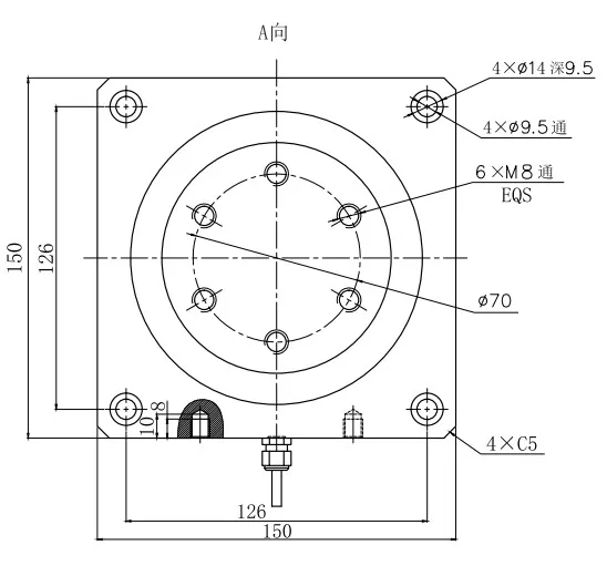 compression load cell x b l150